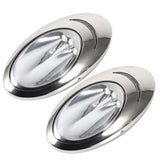 2Pcs LED Marine Light IP66 Waterproof Boat Transom Light 6300K 300lm High Brightness Yacht Spotlight Marine Lighting Accessories