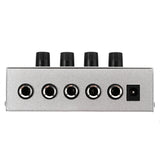 EU Adapter Headphone Amp HA400 Ultra-Compact 4 Channel High-power Headphone Audio Stereo Microamp Amplifier 11x6x3cm