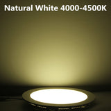 1pcs/lot Dimmable Ultra thin 6W / 9W / 12W /15W/ 18W Indoor LED Ceiling Recessed Grid Downlights Slim Round/Square Panel Lights