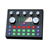 Voice Changer 7 Modes Noise Reduction Independent Adjustment Live Sound Card Multiple Effects Streaming Universal Mixer Board