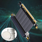 R33SR-PW PCIE X16 to PCIE X16 Extension Cable 270°Inverted Riser Cable 128G/Bps for RTX3060 ETH BTC Miner