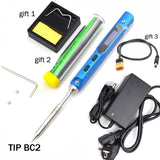 TS100 Mini Portable Smart Programmable Electric Soldering Iron Digital LCD Display Original Replacement Tip High Frequency+GIFT