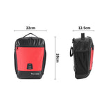 7.3L Bike Handlebar Bag Waterproof Bicycle Front Bag Cycling Basket Bag Scooter Handlebar Bag Accessory with Water Bottle Holder