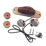 Set Guitar Pickup of Wood 3-String Humbucker Pickups for Cigar Box Guitars