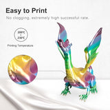 KAIGE SILK Filament 1KG 1.75MM 3D Printer Sublimstion Products Rainbow Filament Textur-/+0.02MM Refills Biodegradable Material