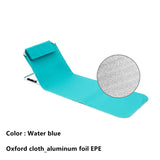 Oxford Cloth Waterproo Beach Mat Outdoor Portable Relax Back Pillow Lounger Folding Seat Cushion Beach Traveling Camping Chair