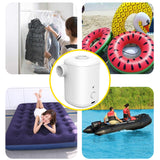 Portable Wireless Mini Electric Air Mattress Pump with 3000mAh Battery USB Rechargeable 4 Nozzles Inflator Deflator wholesales