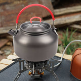 0.8L Outdoor Lightweight Aluminum Teapot Kettle Coffee Pot with Carry Bag for Camping Hiking Backpacking