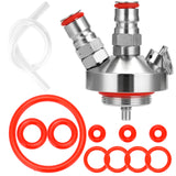 Mini Beer Keg 304 Stainless Steel Ball Lock Wine Tap Dispenser for 3.6L/5L/10L Homebrew Beer Tool