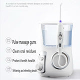 Oral Irrigator Water Pulse Flosser  Jet Teeth Cleaner Hydro Jet With 800Ml Water Tank &amp; Nozzle Tooth Care