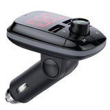 V5.0 Bluetooth FM Transmitter Radio Adapter Car Hands free Call 2 USB Ports Fast Charger FM Transmitter