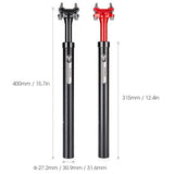 GEWAGE MTB Suspension Telescopic Seatpost Tube Bike Seatpost Shock Absorbent Bicycle Seat Post Adjustable Cycling Seat Tube
