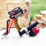 Powerful Slingshot with Wrist Rest Hunting Shooting Darts Steel Balls Laser Slingshot Archery Catapult Camping Fishing Tools