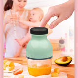 Food Meat Processor Mini Electric Multifunction Chopper Small Portable Fruit Blender Mixer Chops Mincer Grinder