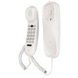 Mini Phone Office Telephone Wall Mountable Telephone Corded Fixed Phone with FSK DTMF Dual System Landline Phone for Home Office