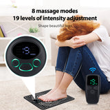 Remote Control EMS Foot Massager Pad Pulse Physiotherapy Micro-current Electric Feet Massage Mat Muscle Stimulator Relieve Pain