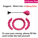 21 24 Sections Fitness Smart Sport Hoop Adjustable Thin Waist Exercise Gym Circle Ring Fitness Equipment Waist Easy weight loss