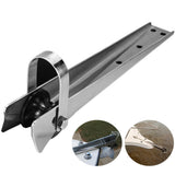 Bow Roller Sliver Yacht Accessories Universal Stand Durable Easy Install Stainless Steel Fixed Marine Boat Sturdy