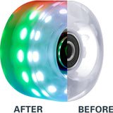 82A Light Up Roller Skate Wheels 32 X 58Mm,Skateboard Wheels And Bearings Indoor Or Outdoor Luminous Skate Wheels