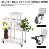 4 Pcs Furniture Castors Heavy Duty Casters Soft Rubber Swivel Caster Quite Roller Wheels for Moving Furniture Chair Crib Cabinet
