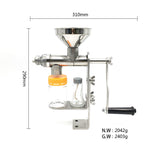 Domestic Oil Press Non-automatic Hot and cold oil press Handoperated Small Juicer Sesame Peanut Rapeseed Soybean