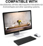 Wireless Keyboard Mini USB Keyboard For PC laptop TV Computer Rubber keycaps Ergonomic Noiseless keyboard
