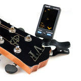 Cherub WST-650GB Professional Guitar Clip on Tuner Chromatic Digital Tuner Large Clear LCD Display for Acoustic Guitar/Bass