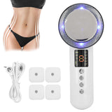 Ultrasound Cavitation EMS Fat Burner Body Slimming Massager Weight Loss Machine with Patch Anti Cellulite Galvanic Infrared
