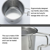 4pcs 160ml Stainless Steel Sierra Cups Outdoor Picnic Sierra Coffee Cup Set Tableware Kit Portable Camping Hiking Flatware