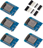 5pcs ESP8266 ESP-12F D1 Mini NodeMcu Lua 4MByte WLAN WiFi Internet Development Board for Arduino, Compatible with WeMos D1 Mini