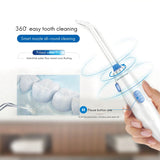 Water  Flosser ,Oral Irrigator with 800ML Detachable Water Tank Water  Pick for Braces Care,Teeth Cleaner EU Plug