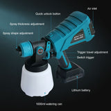 1000MLCordless Electric Spray Gun Flow Control Household Airbrush Paint Sprayer Power Disinfection For Makita Battery