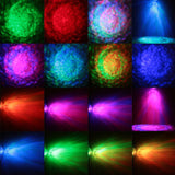 9W RGB LED Water Wave Ripple Effect Stage Light Laser Projector lamp Christmas Disco DJ Show Event Party Birthday Light