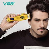 Professional full metal hair clipper barber cordless electric hair trimmer for men rechargeable hair cutting machine adjustable