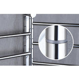 2/3/4/5 Rod Bathroom Towel Rack Punch-Free Rotating Towel Rack With Hook Rotatable Kitchen Bathroom Hanger 304 Stainless Steel