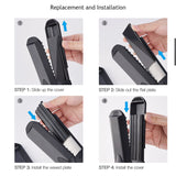 CkeyiN Hair Straightener Crimper Waver 4-in-1 Curling Crimping Flat Iron 4 Interchangeable Styling Tool Adjustable Temperature50