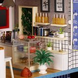 NEW Doll House Diy Miniature 3D Wooden Miniaturas Dollhouse Furniture Building  Kits Toys for Children Birthday Gifts