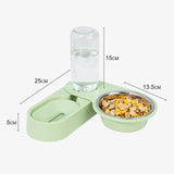 Automatic Pet Feeder Water Dispenser 2 In 1 Rotatable Drinking Food Bowl for Cat Dog  Dogs Feeder Container Dish Fuente De Agua