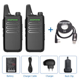 2 PCS Baofeng Professional BF-T20 Walkie Talkie 16 Channels UHF 400-470MHZ Support USB Charging For BF-C9 BF-888S Two Way Radio