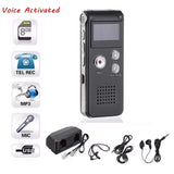 1 Set Portable LCD Screen 8GB Digital Voice Recorder Dictaphone Player Telephone Audio Recorder MP3 T4A9