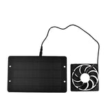 10W /100W Solar Powered Panel Exhaust Fan Outdoor Air Ventilation Vent Chicken Dog House 3000r/min Black