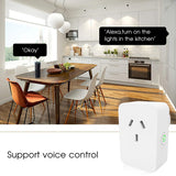 WiFi Smart Socket AU Plug Socket Outlet Timing Voice Smart Life App Remote Control USB Compatible for Google Home Alexa