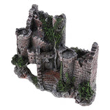 New Resin Artificial Fish Tank Ancient Castle Decoration Aquarium Rock Cave Building Decoration Aquatic Landscaping Ornament