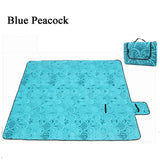 Portable Waterproof Folding Beach Picnic Mat Outdoor Printed Moisture-Proof Camping Sleeping Mat Travel Beach Pad 2X2M