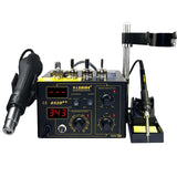 SAIKE 852D++ Electric Soldering Station Hot Air Gun 2In1 Welding Kit Standard Rework Soldering Station With Supply Air Gun Rack