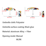 Mini Pocket 5 Folding Sunshade Sunny Umbrella Rain Women Sun Protection UV Umbrella Portable Compact Folding Sun Umbrella