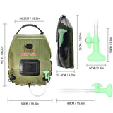 20L Outdoor Solar Water Bag Camping Hiking Shower Bag Water Storage Bag Portable Folding Mountaineering Bath bag