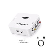 RCA To HD Adapter 3 RCA Converter HD Cable Adaptor CVBS Composite Video Audio 1080P Aux Adapters Accessories For TV AV PC