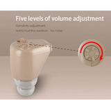 Rechargeable Home Mini Invisible Ear Care Wireless Deafness Sound Voice Amplifier Hearing Aid for Elderly Deaf Adult