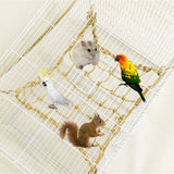 Bird Swing, Parrot Cage Toys Swing Hanging Play For Greys Parakeet Cockatiel Conure Pet Climbing Rope Net Bird Ladder Toys